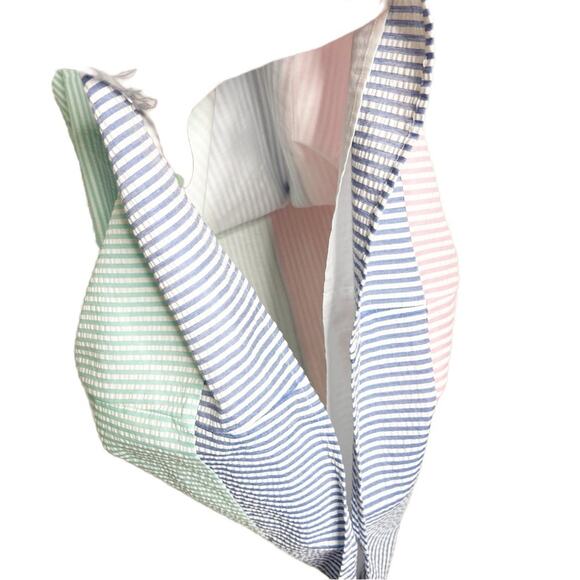 New with tag Vineyard Vines KY Derby Pastel Striped Sleeveless Preppy Mini Dress - Picture 5 of 16